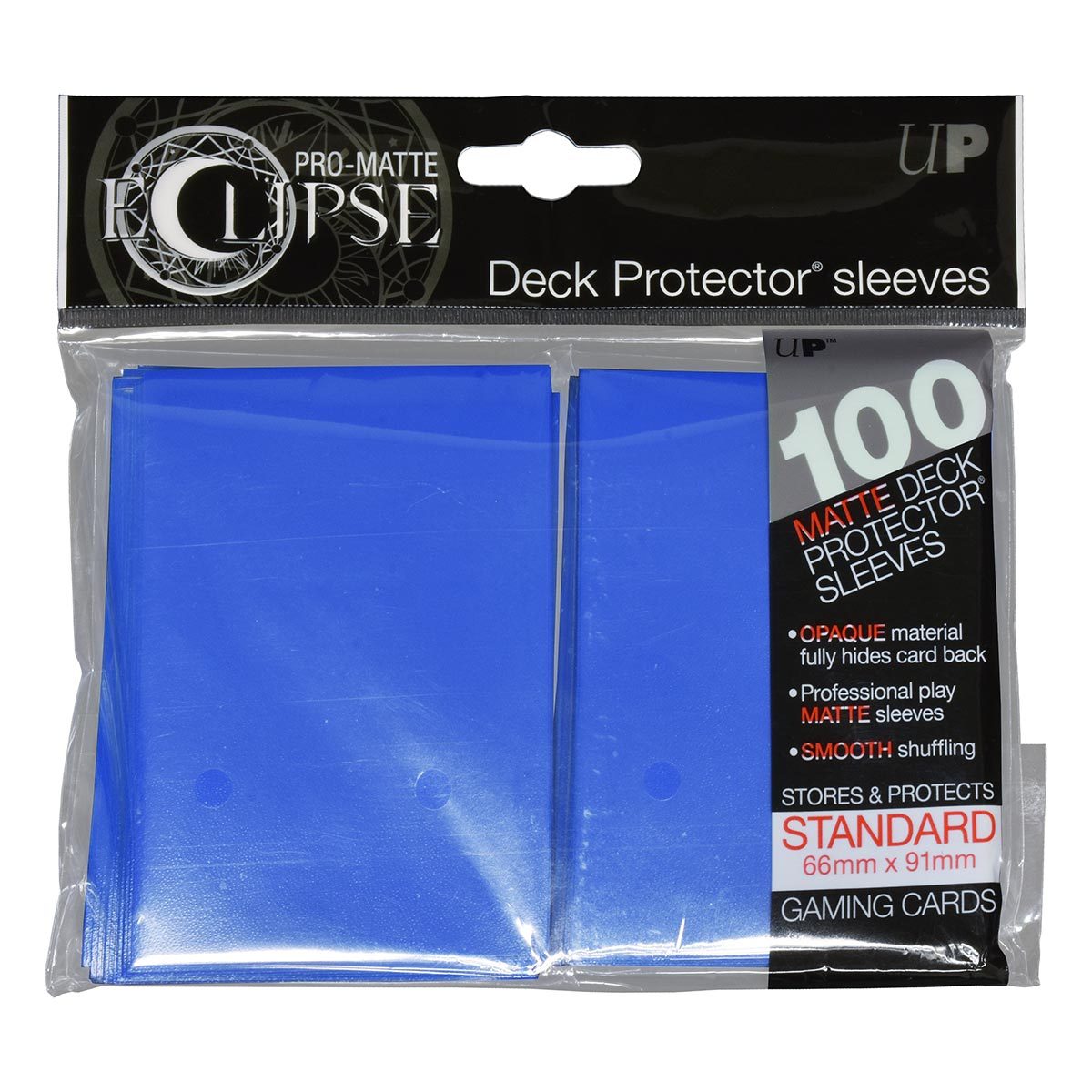 PRO-Matte Eclipse Pacific Blue Standard Deck Protector sleeve 100ct | Galactic Gamez