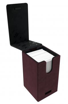 Suede Collection Alcove Tower Ruby Deck Box | Galactic Gamez