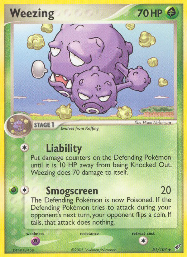 Weezing (51/107) [EX: Deoxys] | Galactic Gamez