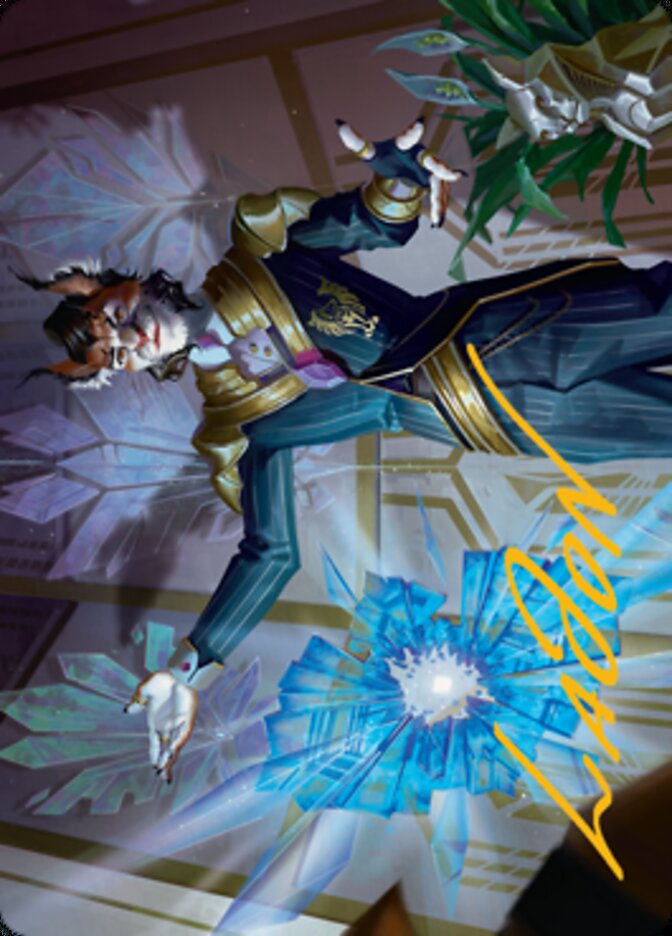 Kros, Defense Contractor Art Card (Gold-Stamped Signature) [Streets of New Capenna Art Series] | Galactic Gamez