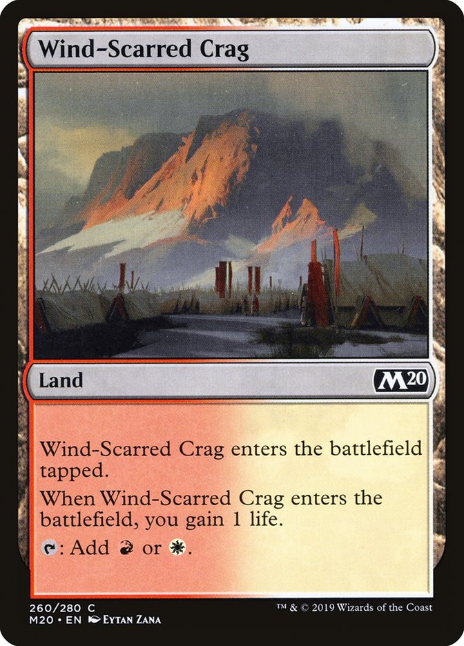 Wind-Scarred Crag [Core Set 2020] | Galactic Gamez
