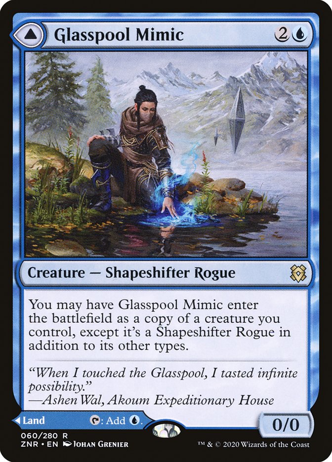 Glasspool Mimic // Glasspool Shore [Zendikar Rising] | Galactic Gamez