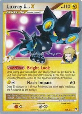 Luxray GL LV.X (109/111) (Happy Luck - Mychael Bryan) [World Championships 2010] | Galactic Gamez