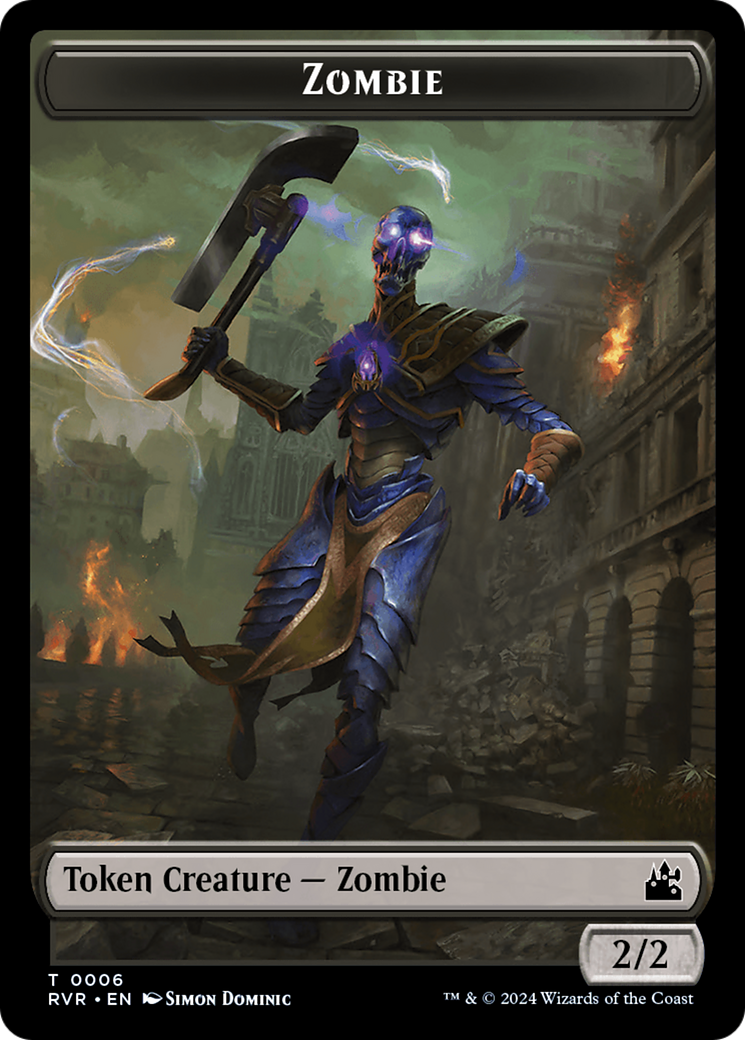 Zombie Token [Ravnica Remastered Tokens] | Galactic Gamez