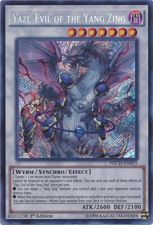 Yazi, Evil of the Yang Zing [NECH-EN051] Secret Rare | Galactic Gamez