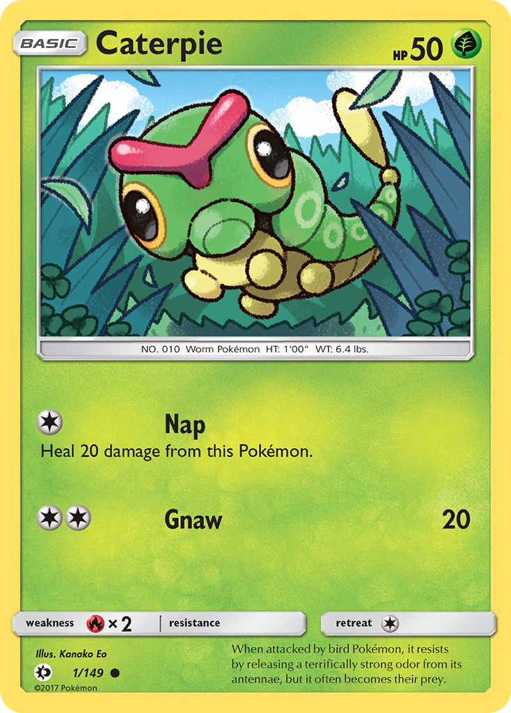 Caterpie (1/149) [Sun & Moon: Base Set] | Galactic Gamez