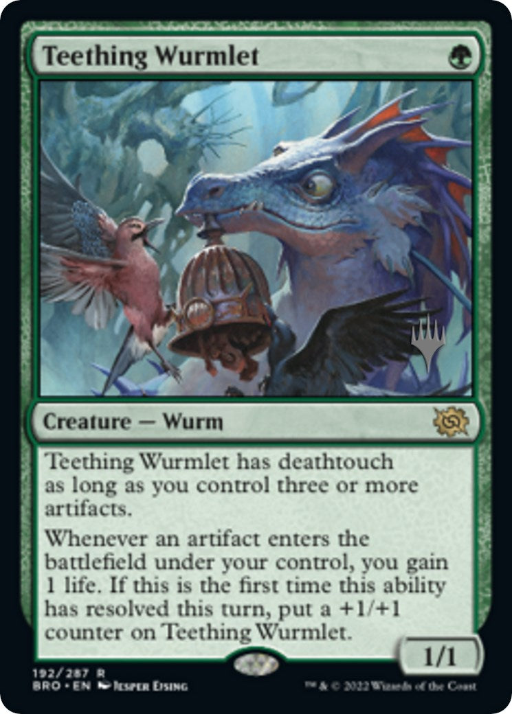 Teething Wurmlet (Promo Pack) [The Brothers' War Promos] | Galactic Gamez