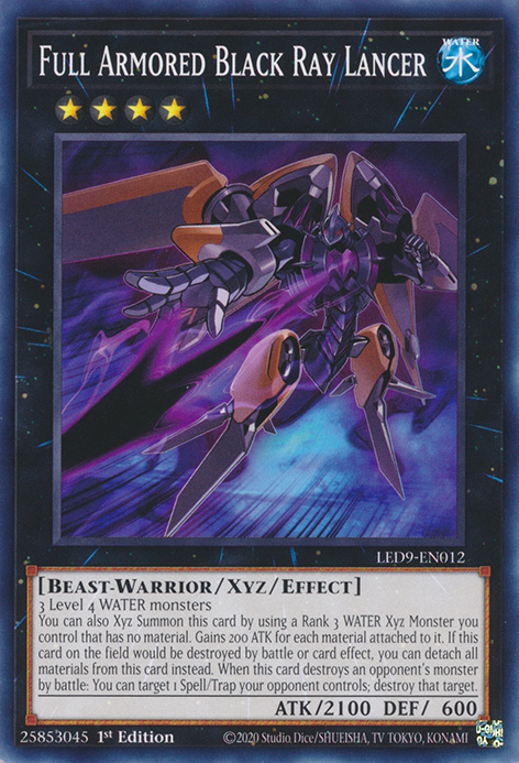 Full Armored Black Ray Lancer [LED9-EN012] Common | Galactic Gamez