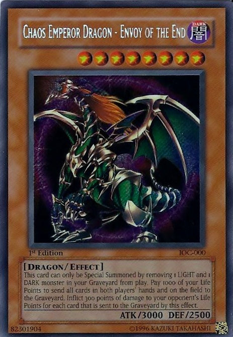 Chaos Emperor Dragon - Envoy of the End [IOC-000] Secret Rare | Galactic Gamez