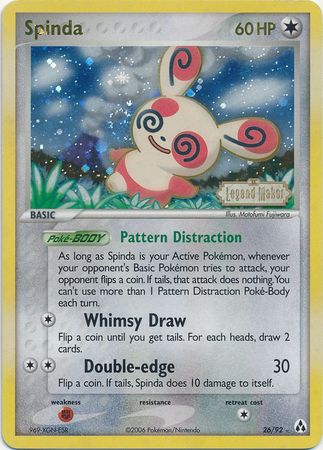 Spinda (26/92) (Stamped) [EX: Legend Maker] | Galactic Gamez