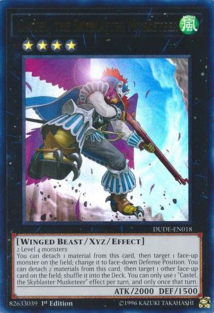 Castel, the Skyblaster Musketeer [DUDE-EN018] Ultra Rare | Galactic Gamez