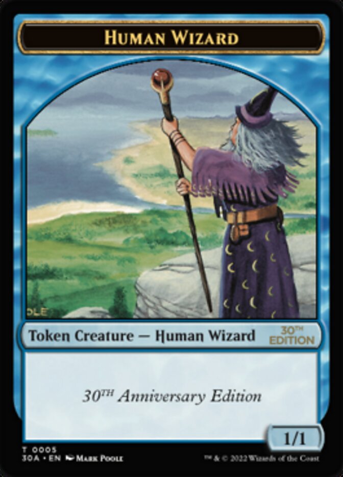 Human Wizard Token [30th Anniversary Tokens] | Galactic Gamez