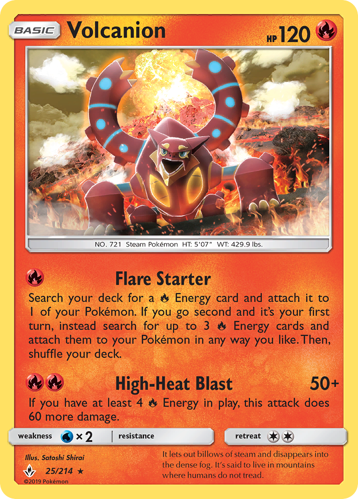 Volcanion (25/214) [Sun & Moon: Unbroken Bonds] | Galactic Gamez