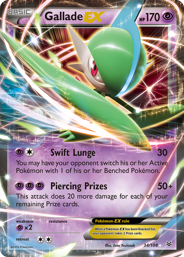 Gallade EX (34/108) [XY: Roaring Skies] | Galactic Gamez