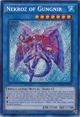 Nekroz of Gungnir [MP15-EN219] Secret Rare | Galactic Gamez