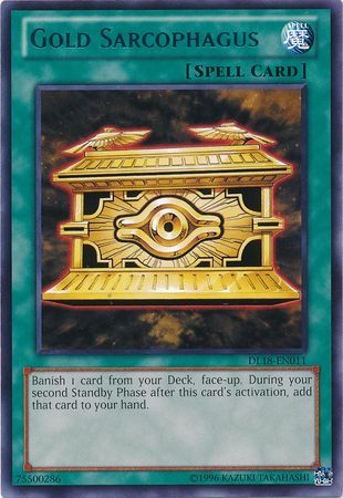 Gold Sarcophagus (Blue) [DL18-EN011] Rare | Galactic Gamez
