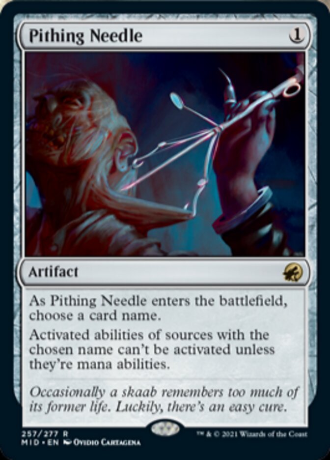 Pithing Needle [Innistrad: Midnight Hunt] | Galactic Gamez