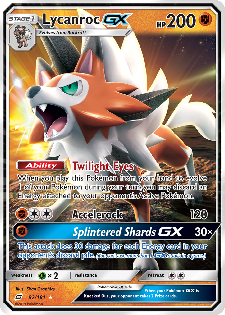 Lycanroc GX (82/181) [Sun & Moon: Team Up] | Galactic Gamez