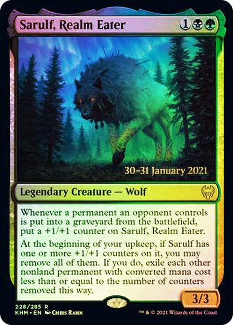 Sarulf, Realm Eater  [Kaldheim Prerelease Promos] | Galactic Gamez