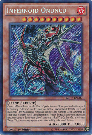 Infernoid Onuncu [MP15-EN209] Secret Rare | Galactic Gamez