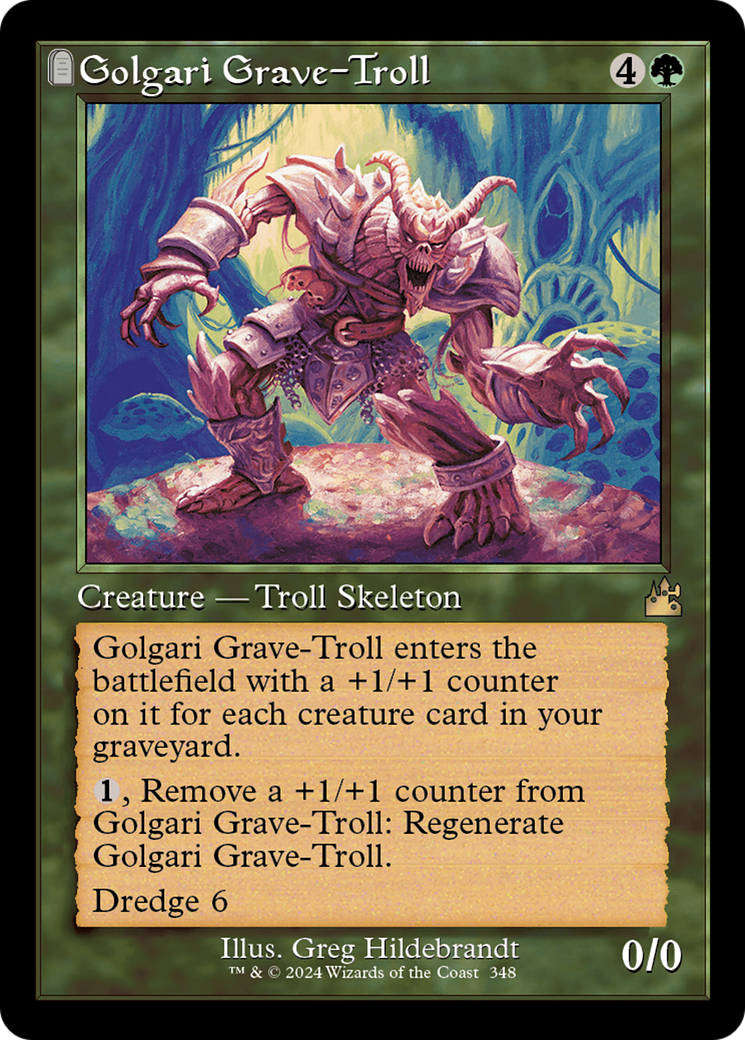 Golgari Grave-Troll (Retro Frame) [Ravnica Remastered] | Galactic Gamez