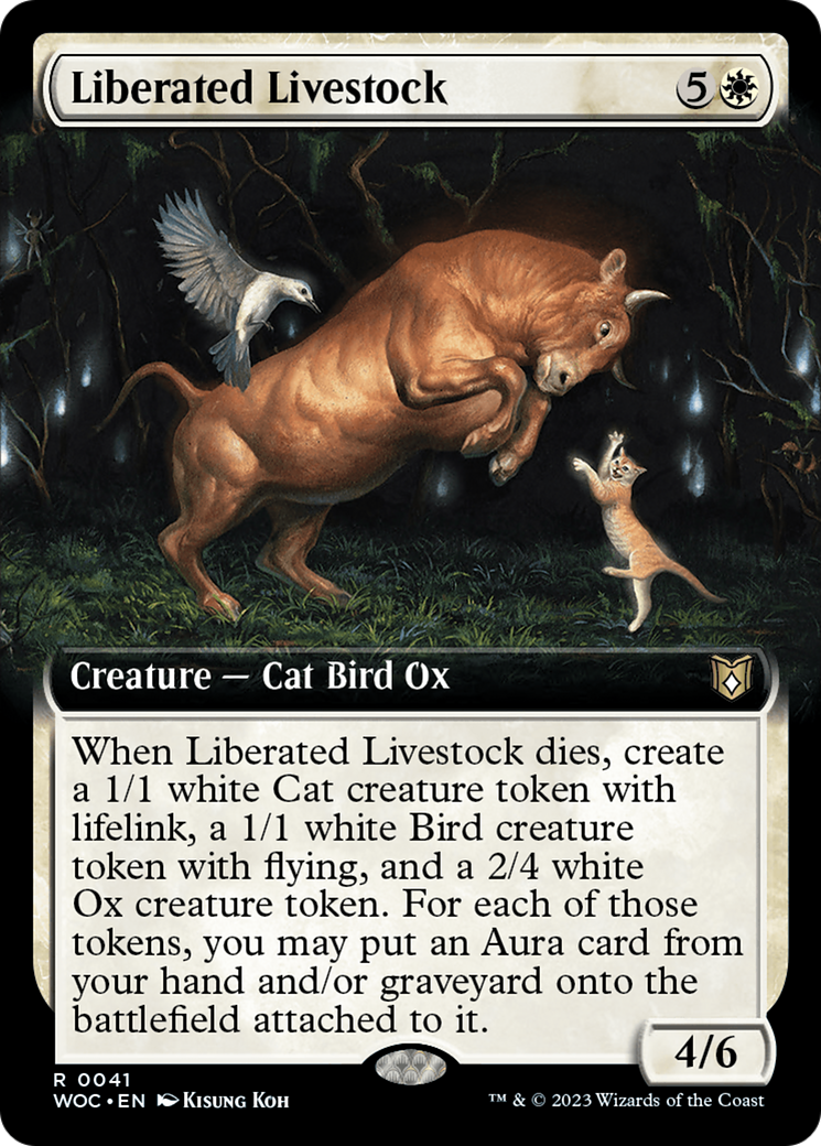 Liberated Livestock (Extended Art) [Wilds of Eldraine Commander] | Galactic Gamez