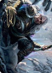 Jorn, God of Winter Art Card (Gold-Stamped Signature) [Kaldheim: Art Series] | Galactic Gamez