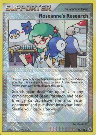 Roseanne's Research (125/132) (League Promos) [Diamond & Pearl: Secret Wonders] | Galactic Gamez