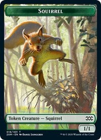 Squirrel // Thopter (008) Double-sided Token [Double Masters Tokens] | Galactic Gamez