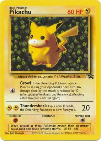 Pikachu (1) (Promo) [Wizards of the Coast: Black Star Promos] | Galactic Gamez