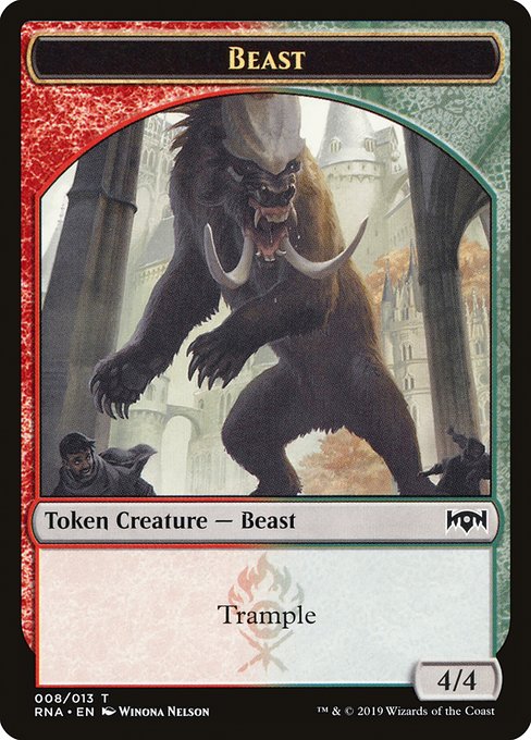 Beast [Ravnica Allegiance Tokens] | Galactic Gamez