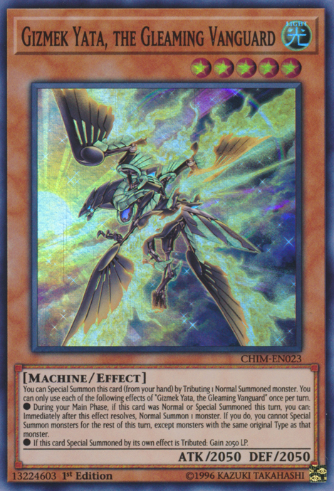 Gizmek Yata, the Gleaming Vanguard [CHIM-EN023] Super Rare | Galactic Gamez