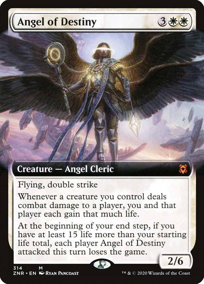 Angel of Destiny (Extended Art) [Zendikar Rising] | Galactic Gamez