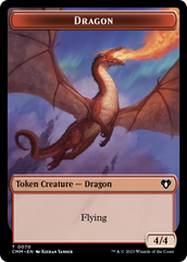 Dragon // Kor Ally Double-Sided Token [Commander Masters Tokens] | Galactic Gamez