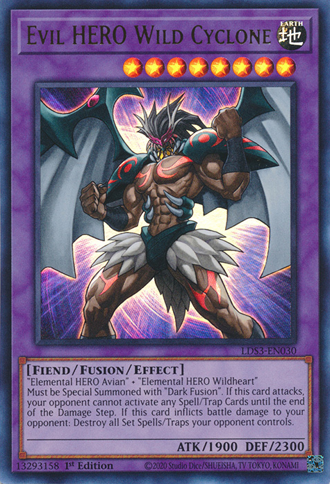 Evil HERO Wild Cyclone [LDS3-EN030] Ultra Rare | Galactic Gamez