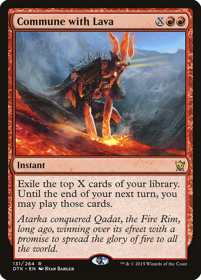 Commune with Lava [Dragons of Tarkir] | Galactic Gamez