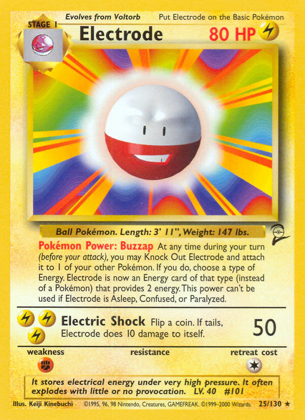 Electrode (25/130) [Base Set 2] | Galactic Gamez