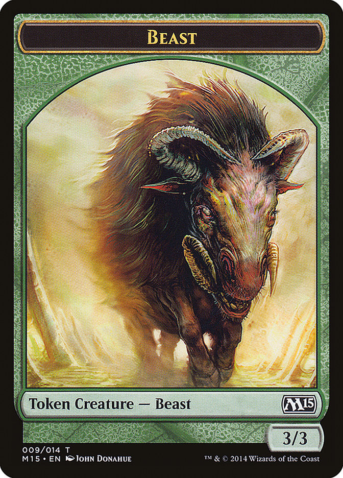 Beast (009/014) [Magic 2015 Tokens] | Galactic Gamez