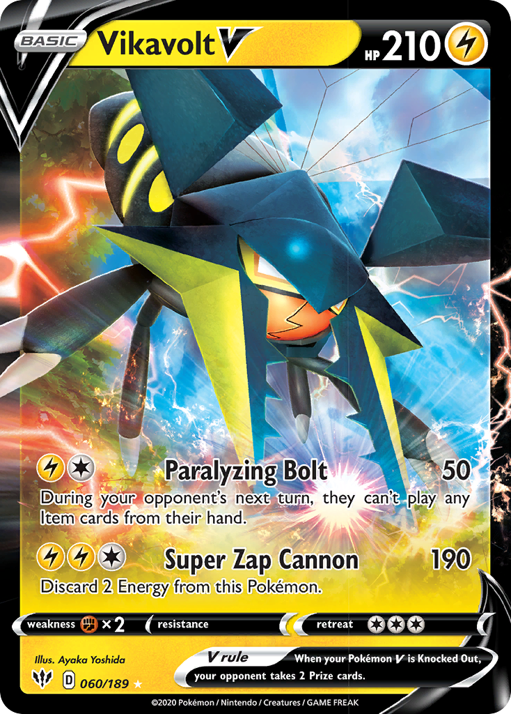 Vikavolt V (060/189) [Sword & Shield: Darkness Ablaze] | Galactic Gamez