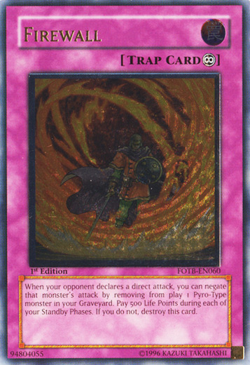 Firewall (UTR) [FOTB-EN060] Ultimate Rare | Galactic Gamez