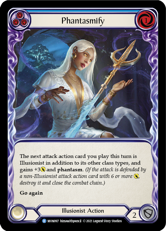 Phantasmify (Blue) (Rainbow Foil) [MON097-RF] 1st Edition Rainbow Foil | Galactic Gamez