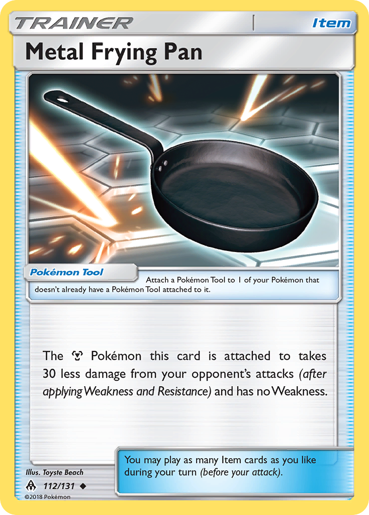 Metal Frying Pan (112/131) [Sun & Moon: Forbidden Light] | Galactic Gamez