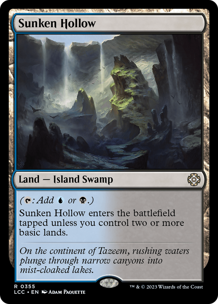 Sunken Hollow [The Lost Caverns of Ixalan Commander] | Galactic Gamez