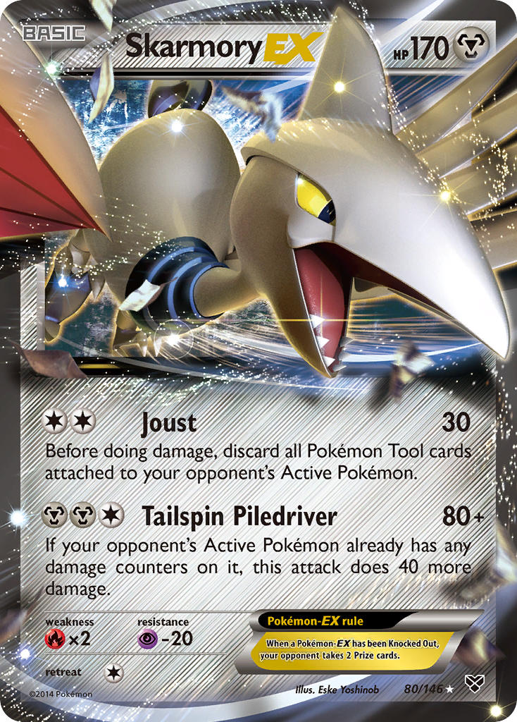 Skarmory EX (80/146) [XY: Base Set] | Galactic Gamez