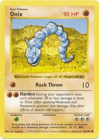 Onix (56/102) [Base Set Shadowless Unlimited] | Galactic Gamez