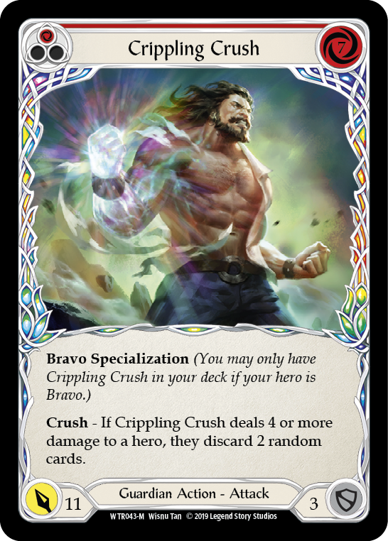 Crippling Crush [WTR043-M] Alpha Print Rainbow Foil | Galactic Gamez
