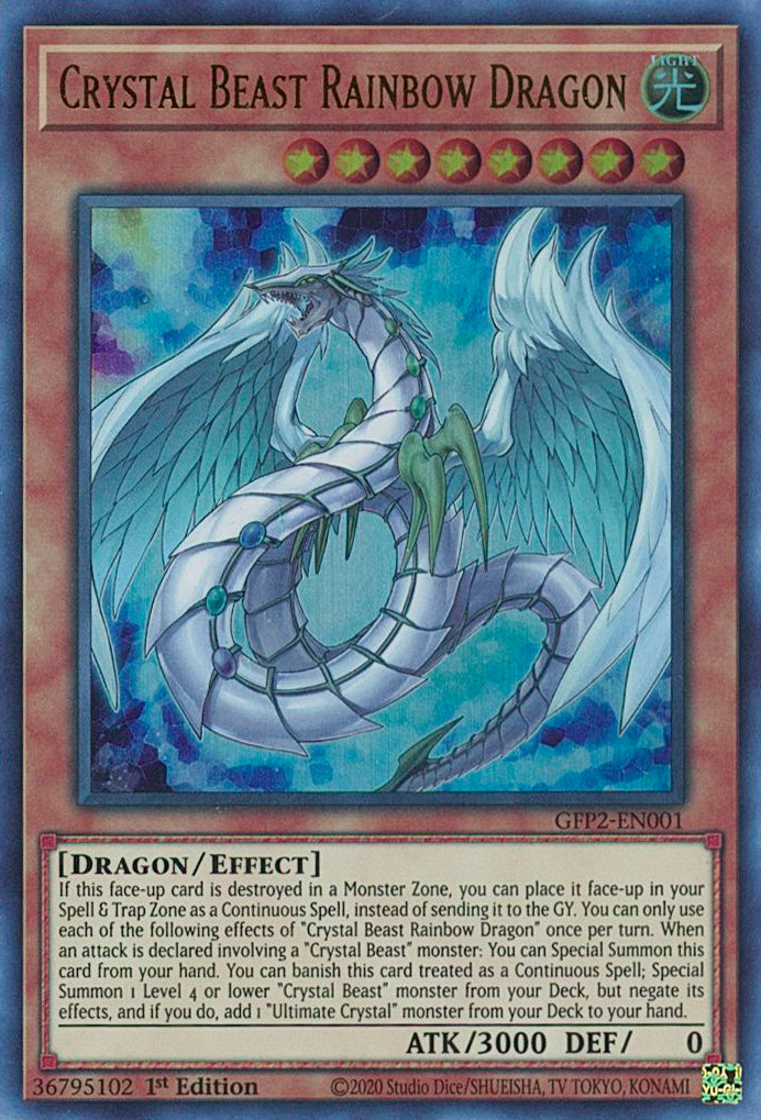 Crystal Beast Rainbow Dragon [GFP2-EN001] Ultra Rare | Galactic Gamez