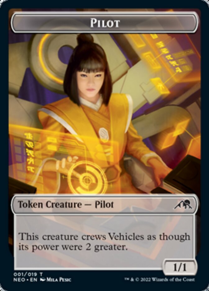 Pilot Token [Kamigawa: Neon Dynasty Tokens] | Galactic Gamez