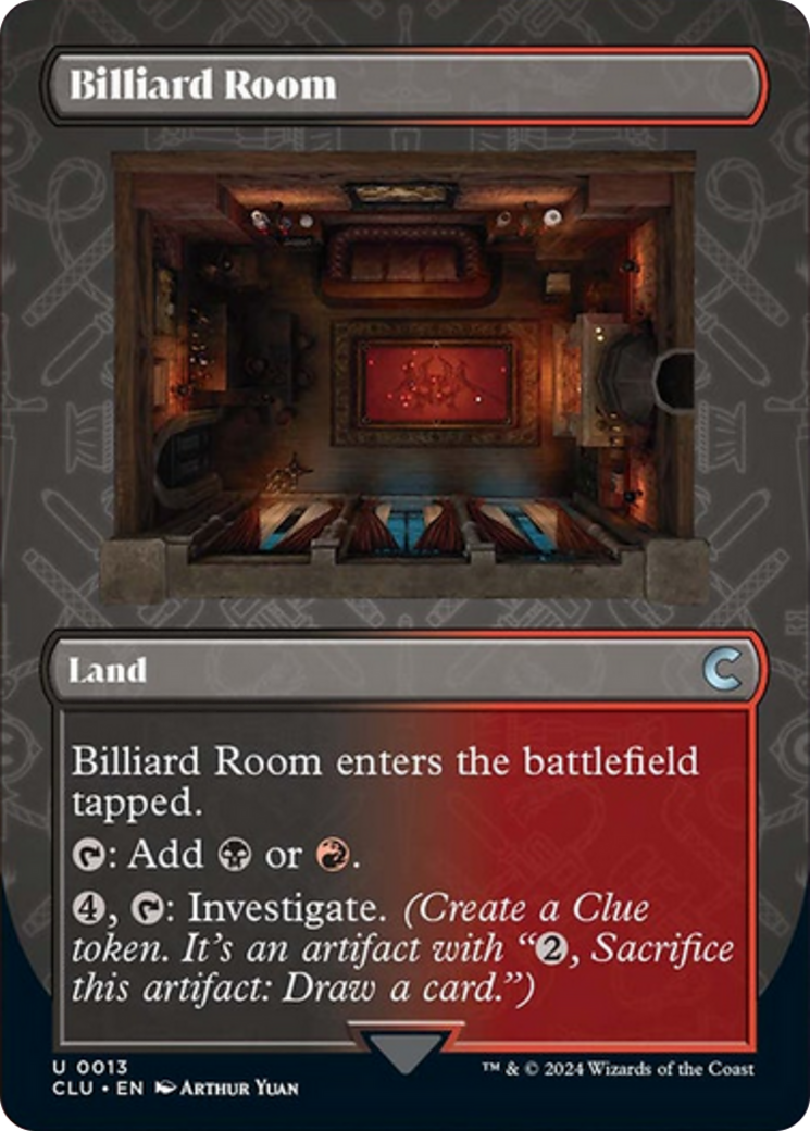 Billiard Room (Borderless) [Ravnica: Clue Edition] | Galactic Gamez