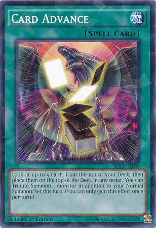 Card Advance (Shatterfoil) [BP03-EN185] Common | Galactic Gamez